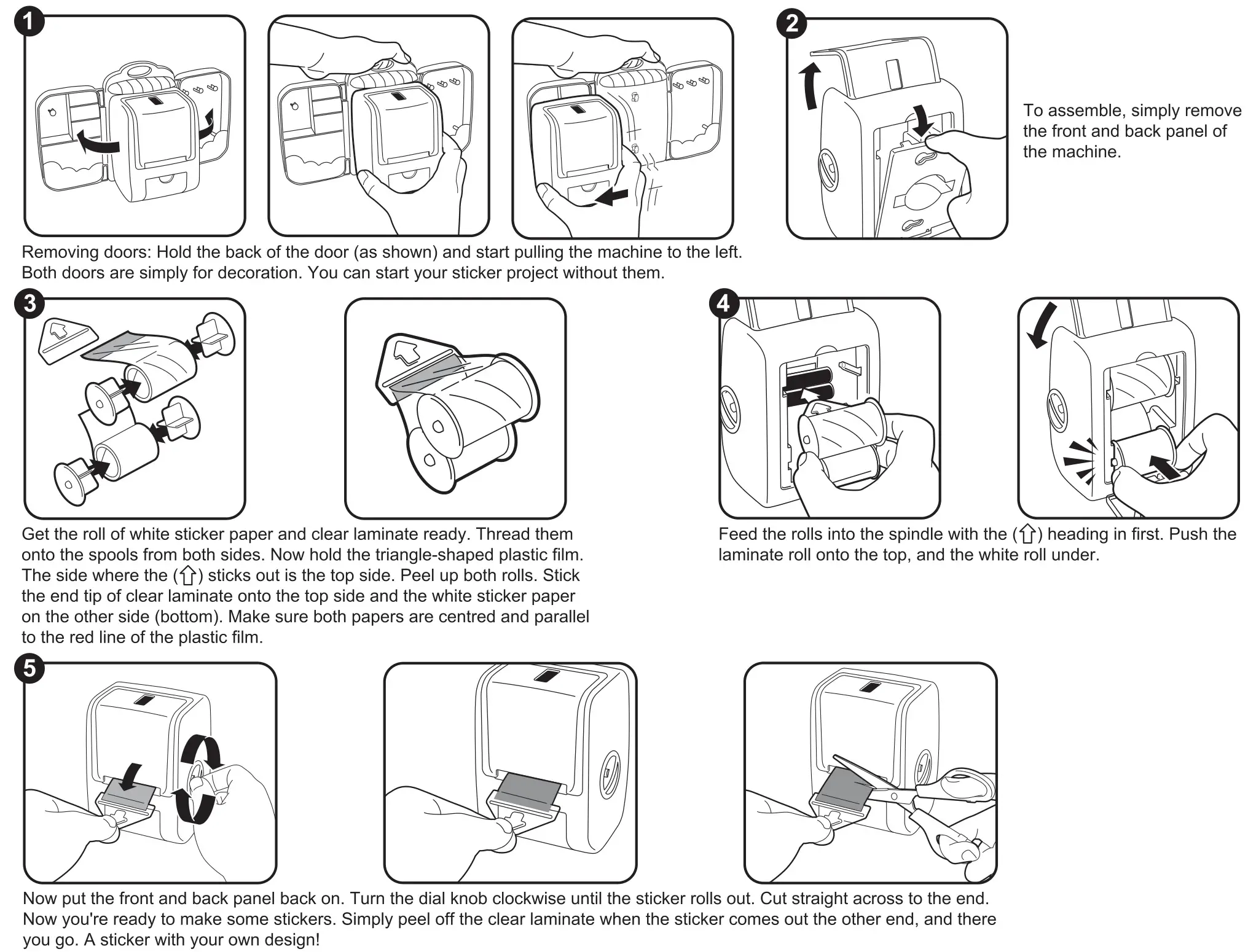 PLAYGO Create and Peel Sticker Studio Machine - Product Assembly