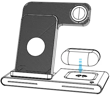 Dongguanshi Weizhichuang Technology W336 Wireless Charger - Bluetooth headset charging