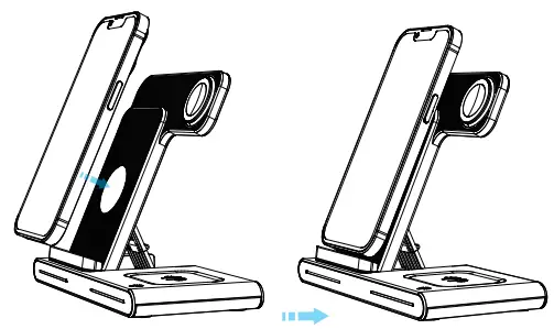 Dongguanshi Weizhichuang Technology W336 Wireless Charger - alternately flashing fast