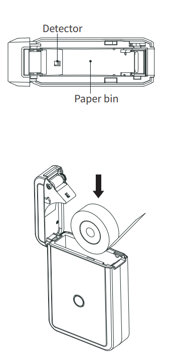 NIIMBOT D110 Label Maker Machine - Opening angle