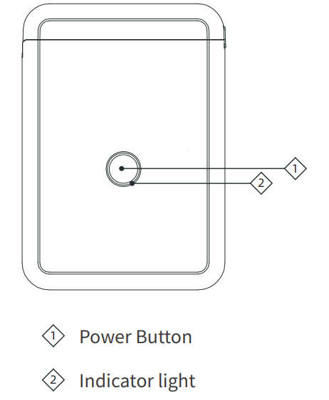 NIIMBOT D110 Label Maker Machine - Power Button