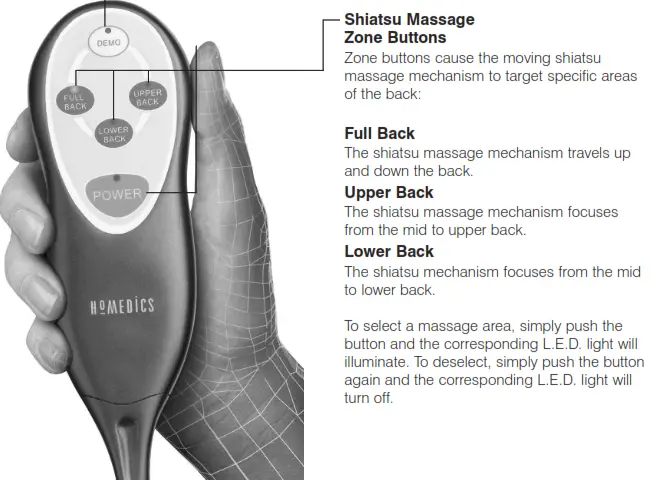 Homedics SBM-150 Shiatsu Massaging Cushion - Moving Massage Mechanism 1