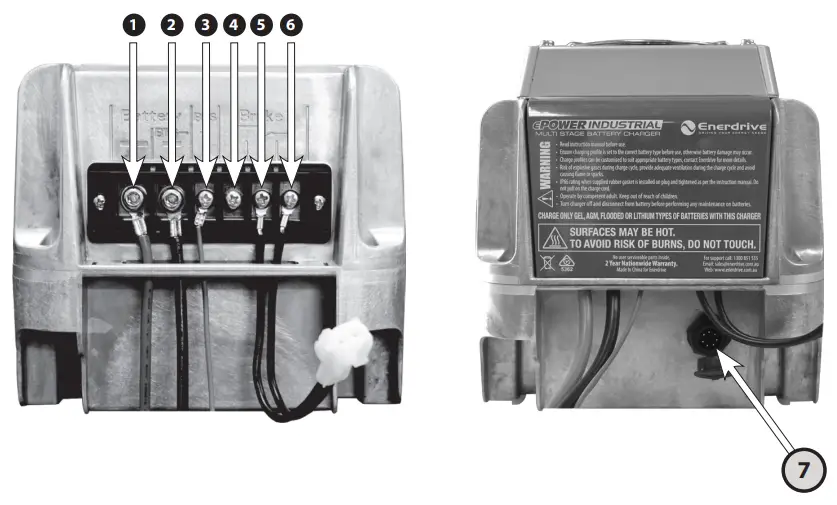 Enerdrive ePOWER Industrial Battery Charger-Cables