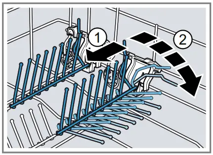 IKEA DISKAD Dishwasher - Folding down prongs
