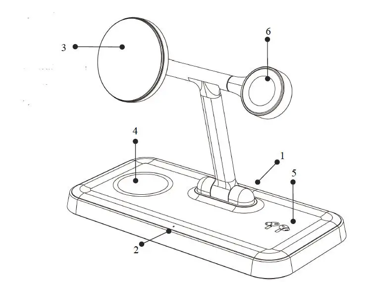 Hyper Products HJ99Q 4 In 1 Magnetic Wireless Charger fig1