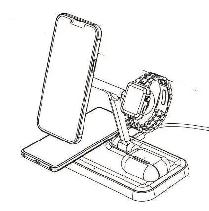 Hyper Products HJ99Q 4 In 1 Magnetic Wireless Charger image