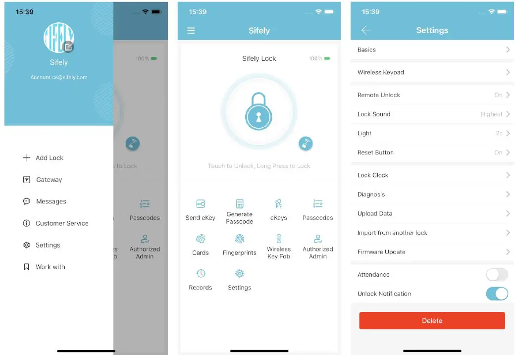 SIFELY B07VRMTZP9 Smart Lock Wi-Fi Gateway fig1