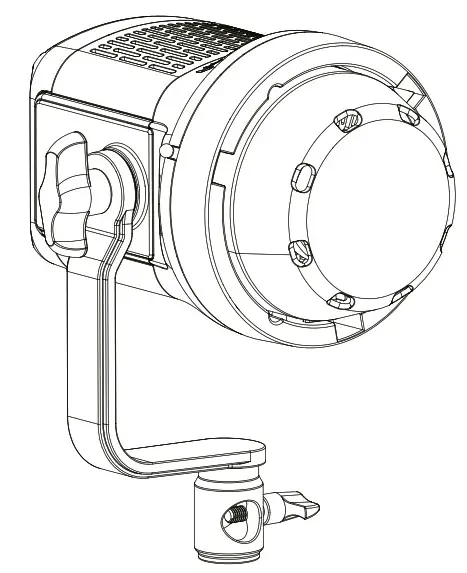 BRESSER F004543 BR-80SL LED Effect Lights with yoke Arm and Bowens Fixture - Cover
