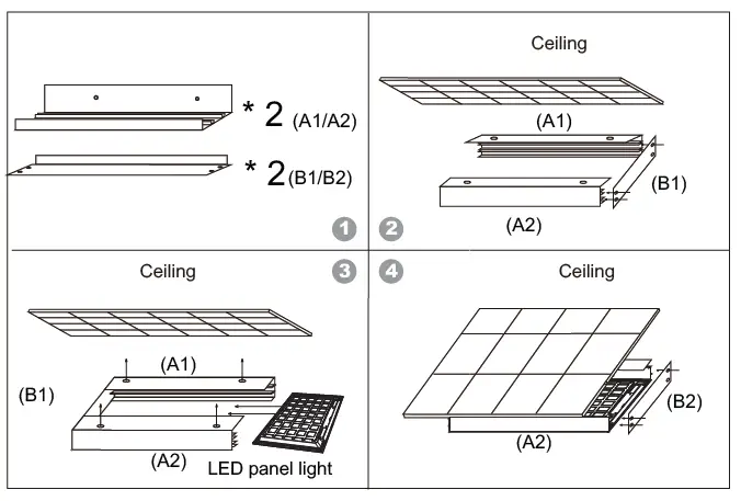 eSenLite B095957Z1Z 2.4G Wireless Dimming and CCT Tunable LED Panel 3