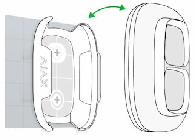 AJAX DoubleButton Wireless Hold Up Device with Advanced Protection - DoubleButton