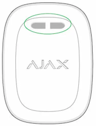 AJAX DoubleButton Wireless Hold Up Device with Advanced Protection - press two buttons
