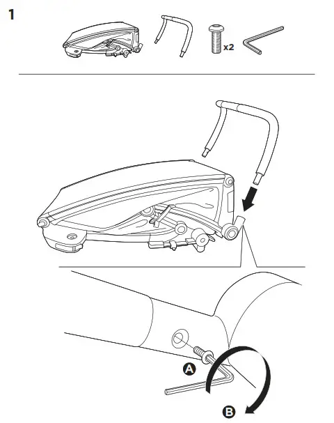 THULE 102030XX Chariot Lite 1 and 2 Child Trailer- 1