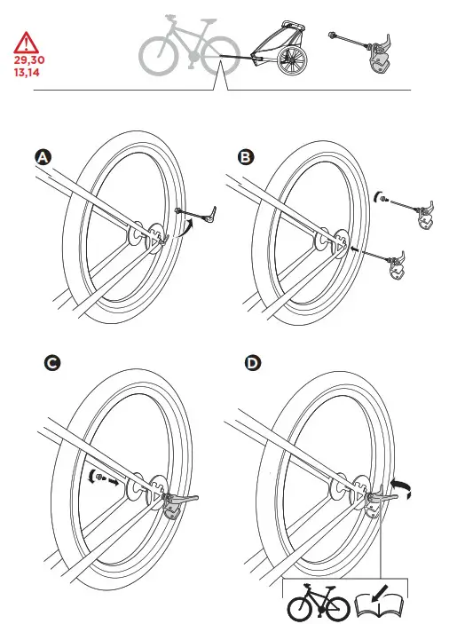 THULE 102030XX Chariot Lite 1 and 2 Child Trailer- 10.1