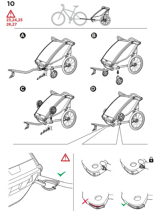 THULE 102030XX Chariot Lite 1 and 2 Child Trailer- 10