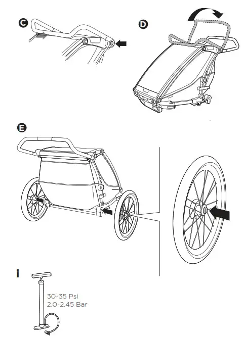 THULE 102030XX Chariot Lite 1 and 2 Child Trailer- 2.1