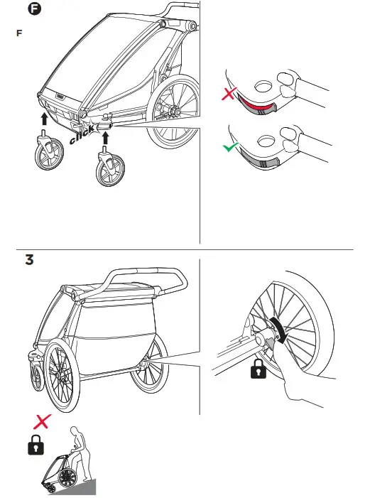 THULE 102030XX Chariot Lite 1 and 2 Child Trailer- 3