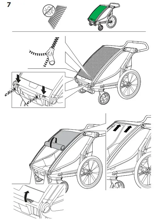THULE 102030XX Chariot Lite 1 and 2 Child Trailer- 7