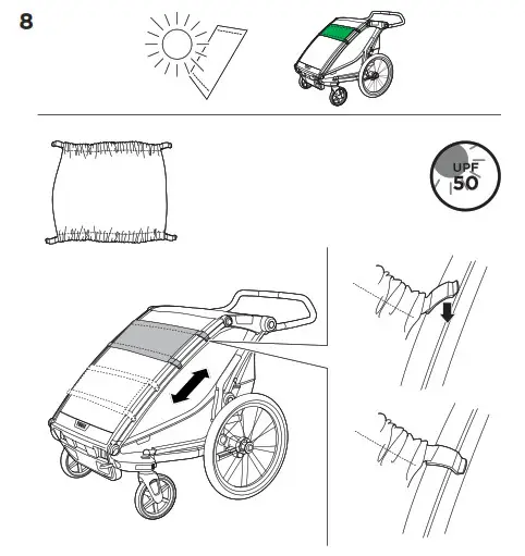 THULE 102030XX Chariot Lite 1 and 2 Child Trailer- 8