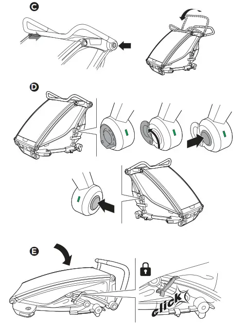 THULE 102030XX Chariot Lite 1 and 2 Child Trailer- 9.4