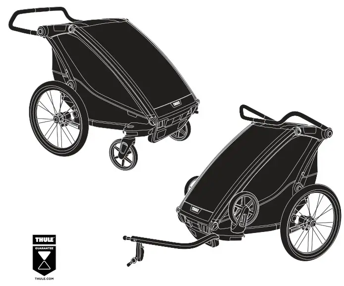 THULE 102030XX Chariot Lite 1 and 2 Child Trailer