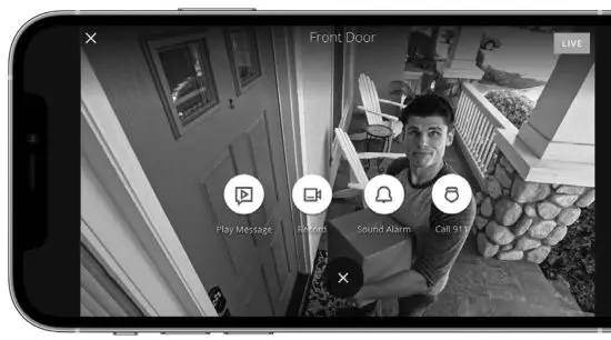 KUNA KNA-CF-WH-01 Camera Floodlight - app