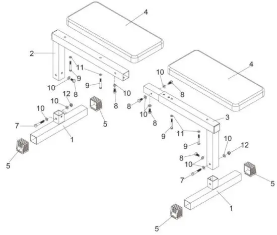 insportline FB050 Workout Bench - ASSEMBLY