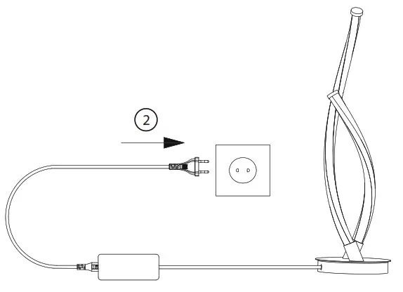 Paul Neuhaus 4339-55 Smart LED Table Lamp- Electrical connection
