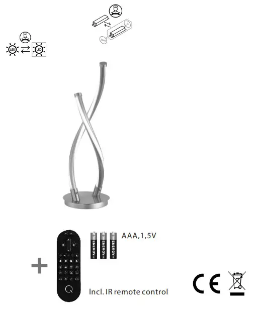Paul Neuhaus 4339-55 Smart LED Table Lamp