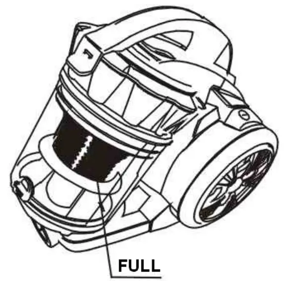 H Koenig STC68 Vacuum Cleaner - filter