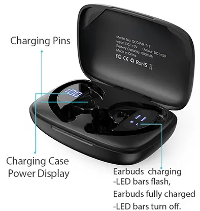Wireless Earbuds Occiam Bluetooth Headphones T17 -3