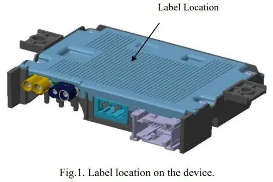 Continental HNA11 00 Telematics Control Unit - LABELING