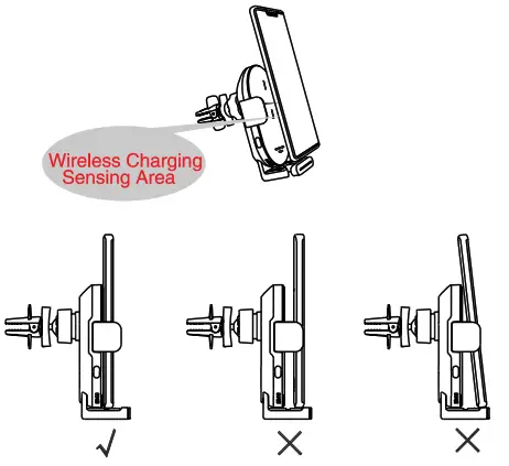 DDPAI R1S Wireless Fast Charging Car Charger - Clamping 1