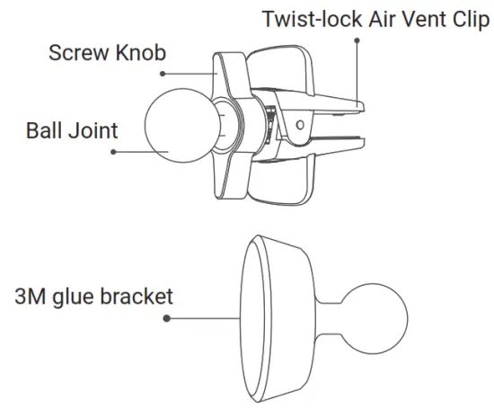 DDPAI R1S Wireless Fast Charging Car Charger - fig1