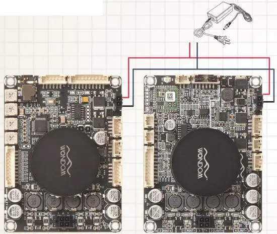 Sure Electronics JAB3 Audio Amplifier Boards Integrated with ADAU1701 DSP - Power adapter