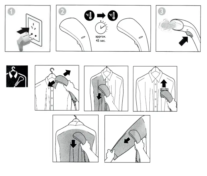 CHAMPION CHHS210 Handheld Steamer-Fig3