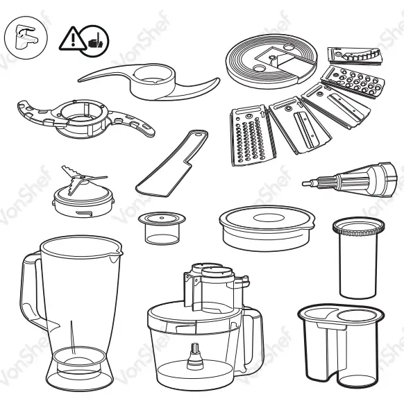 VonShef- 2000113 -1000W- Food- Processor-fig-10