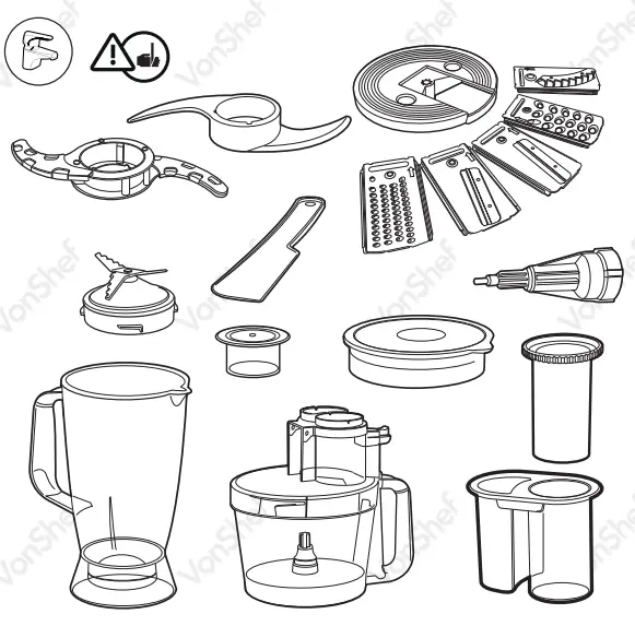 VonShef- 2000113 -1000W- Food- Processor-fig-2
