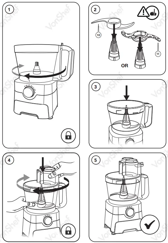 VonShef- 2000113 -1000W- Food- Processor-fig-6