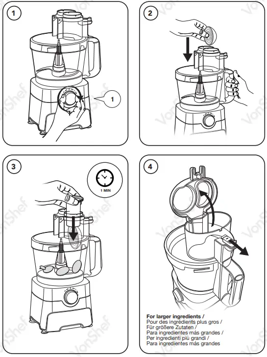 VonShef- 2000113 -1000W- Food- Processor-fig-7