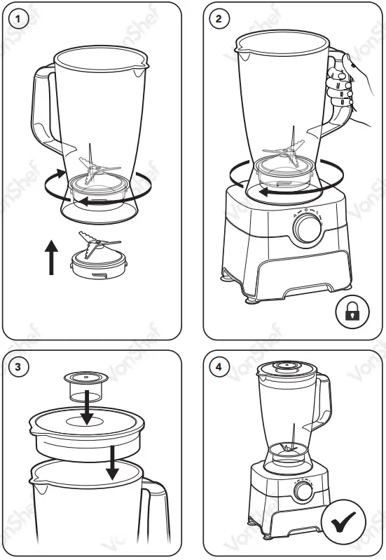 VonShef- 2000113 -1000W- Food- Processor-fig-8