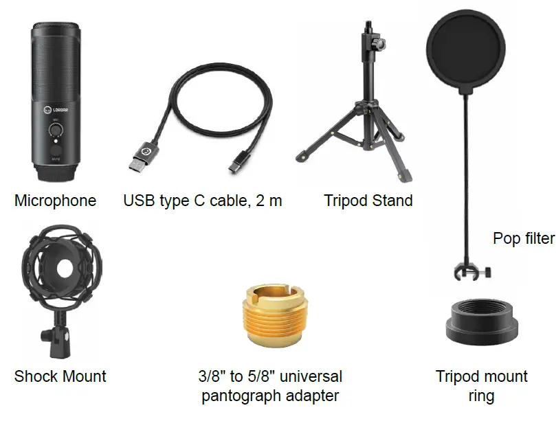 LORGAR LRG-CMT721 Gaming Corded Microphone-FIG1