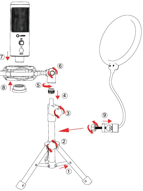 LORGAR LRG-CMT721 Gaming Corded Microphone-FIG7