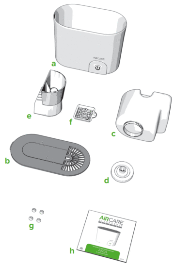 AIRCARE AWM10AWHT Aria Humidifier - RUNNING