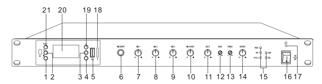 PURERESONANCE-AUDIO-RMA120BT-120W-Rack-Mount-Mixer-Amplifier-with-Bluetooth-FIG-1