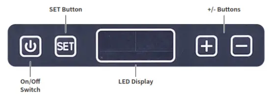 Evakool TMDZ50 43L TRAVELMATE DUAL ZONE FRIDGE FREEZER - Control Panel