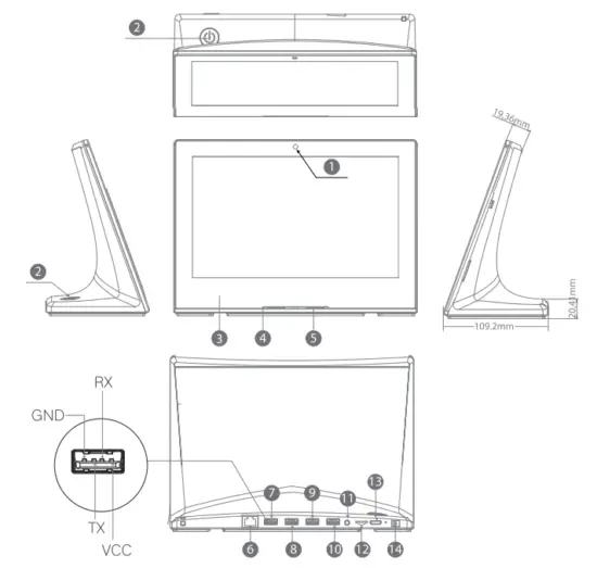 Shenzhen Electron Technology WL1017 10.1-Inch L-Type Digital Signage 2