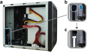 To install a network interface card 3