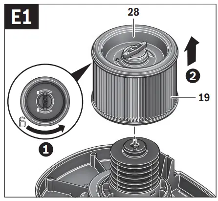BOSCH GAS 15 Wet or Dry Extractor 11