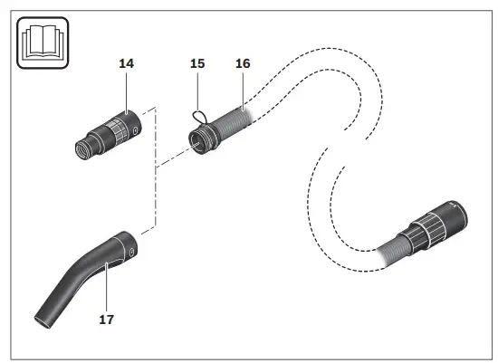 BOSCH GAS 15 Wet or Dry Extractor 2