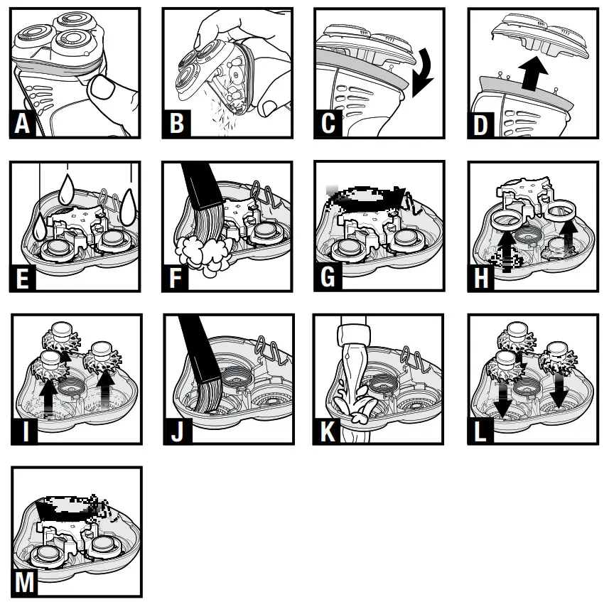REMINGTON Power Series R2 -- Close the head assembly
